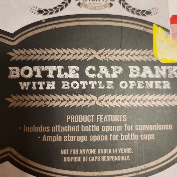 NWT ~ 2 Pair Beer Socks & Bottle Cap Bank ~ Festive & Fun! FINAL PRICE! - Picture 9 of 16